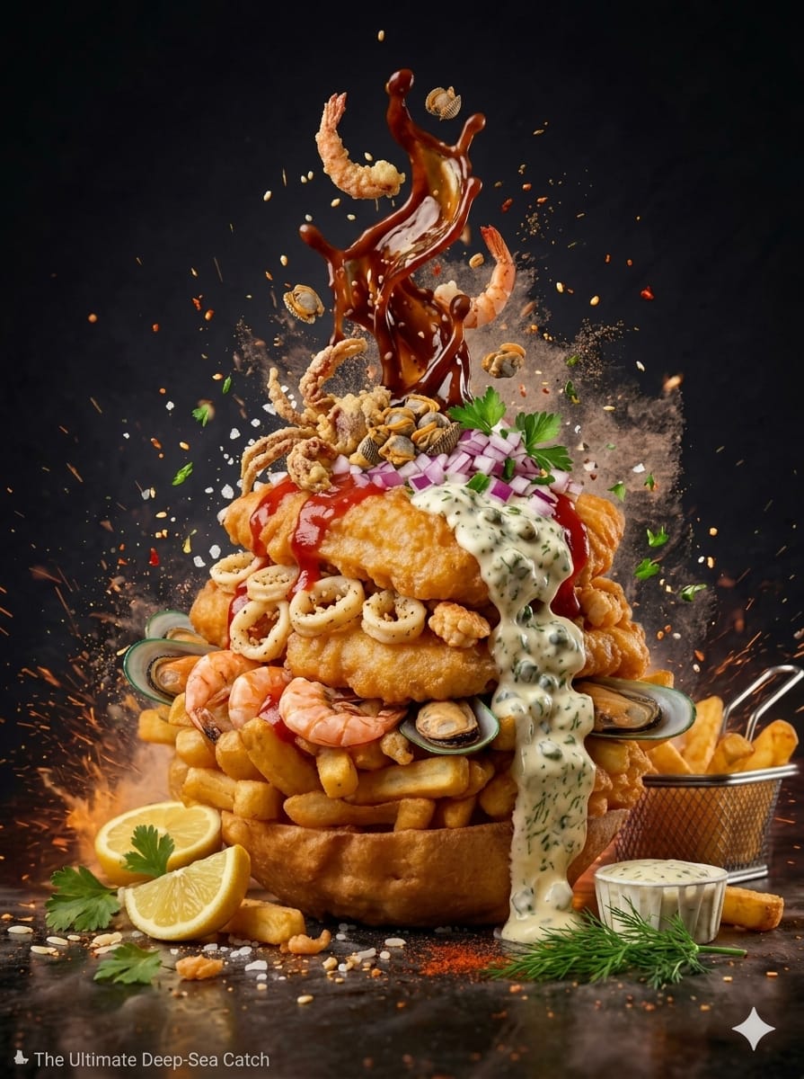 CocoGo seafood food stack